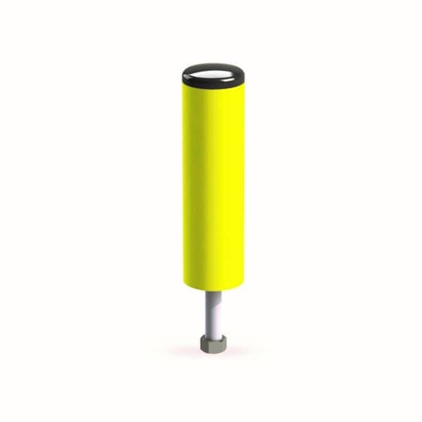 Bolardo amarillo flexible apto para ambientes fríos