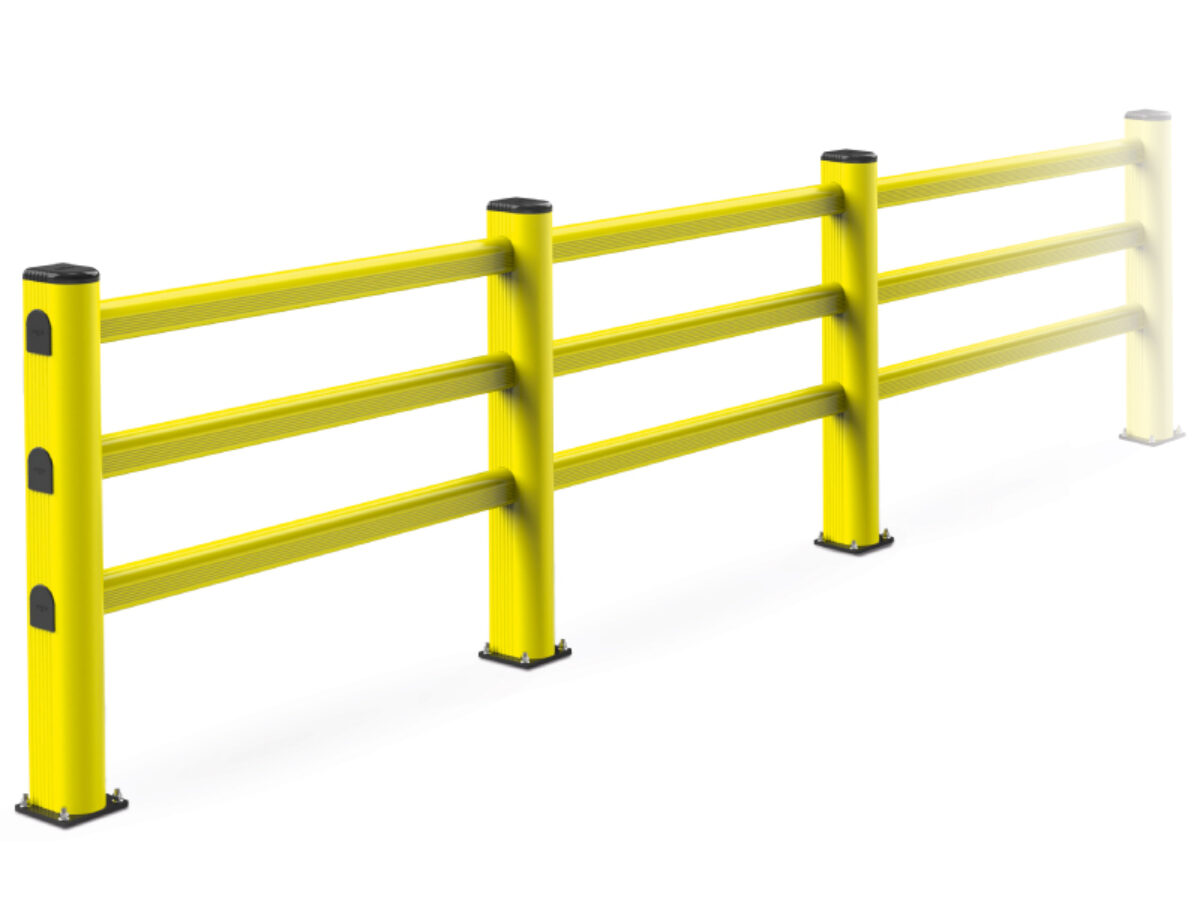 Flexible Protection Barrier PED 150 for High Traffic Areas