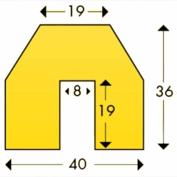 Protector de esquinas trapezoidal tipo B  SW360-0041 - Imagen 3