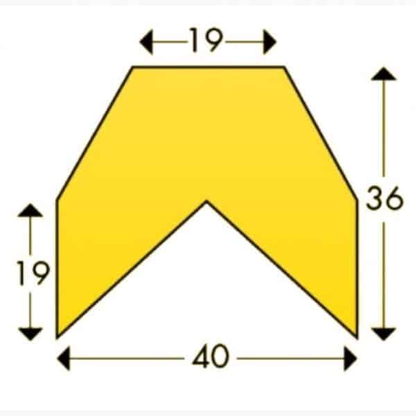 Protector de esquinas trapezoidal tipo A  SW360-0040 - Imagen 3