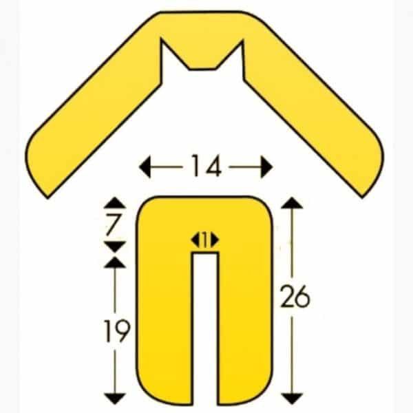 Protector de esquinas de espuma tipo W  SW360-0049 - Imagen 3