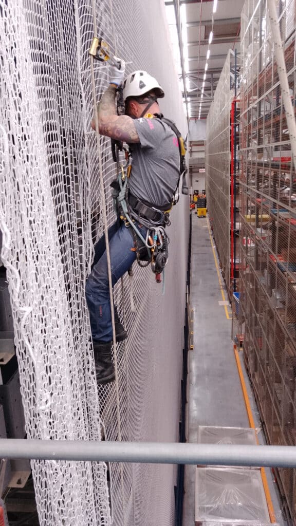 Instalación de redes verticales